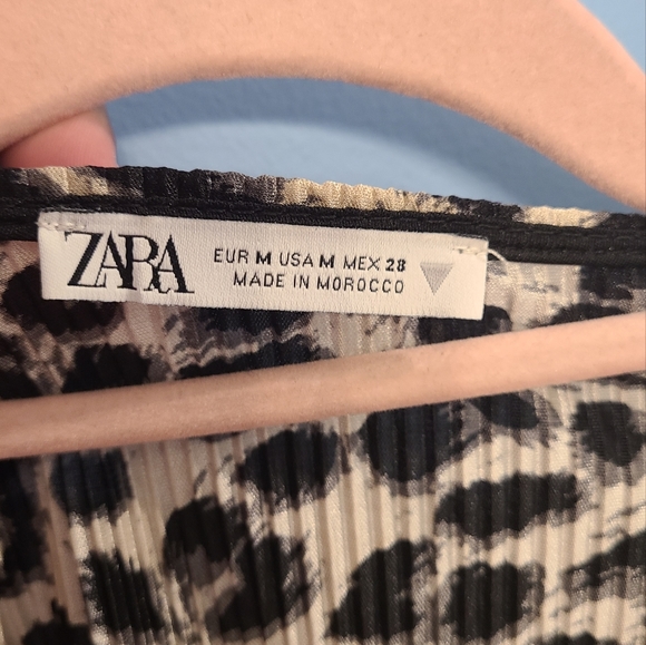 Zara animal Print crop top size M - Picture 5 of 6